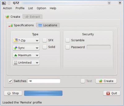 Q7Z 0.8.0 screenshot
