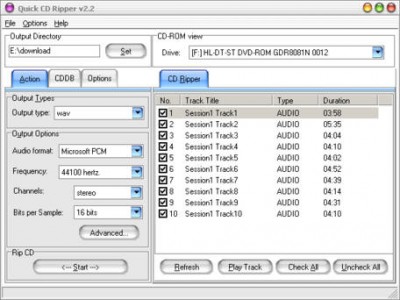 Quick CD Ripper 3 3.0.5 screenshot Quick CD Ripper 3 3.0.5 screenshot