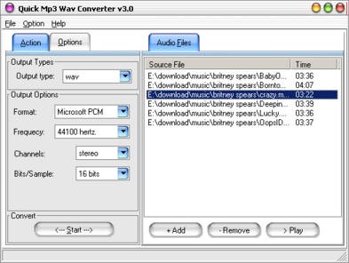 Quick MP3 WAV Converter 3 3.8 screenshot Quick MP3 WAV Converter 3 3.8 screenshot