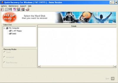 Quick Recovery for FAT and NTFS 10.x screenshot Quick Recovery for FAT and NTFS 10.x screenshot