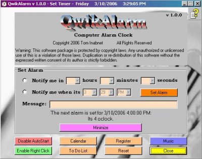 QwikAlarm 1.0.3 screenshot