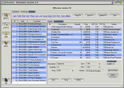 QX Invoice 3.0 screenshot QX Invoice 3.0 screenshot