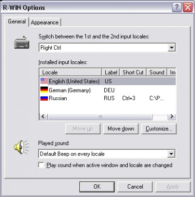 R-WIN 2000 Keyboard Switch 6.0 screenshot R-WIN 2000 Keyboard Switch 6.0 screenshot