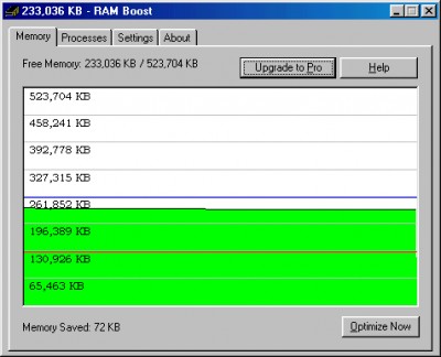 RAM Boost Pro 2002a screenshot