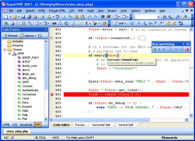 Rapid PHP Editor 2007 8.3 screenshot