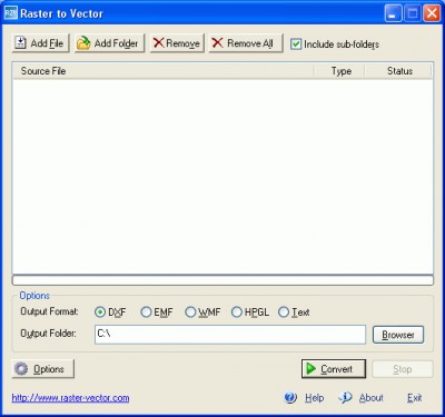 Raster to Vector Converter R2V 7.0 screenshot
