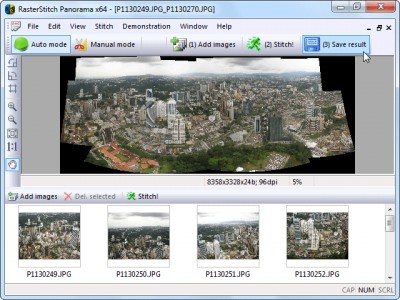 RasterStitch Panorama 3.0 screenshot RasterStitch Panorama 3.0 screenshot