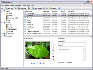 ReaGallery Pro - photo album software 2.4 screenshot ReaGallery Pro - photo album software 2.4 screenshot
