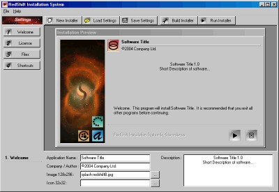 RedShift - Installation System 1.6 screenshot RedShift - Installation System 1.6 screenshot