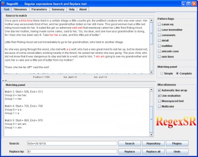 RegexSR 1.0.0 screenshot RegexSR 1.0.0 screenshot
