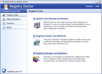 Registry Doctor 1.00 screenshot Registry Doctor 1.00 screenshot