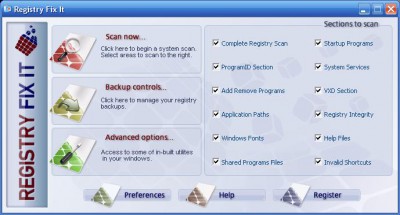 Registry Fix it 2007 screenshot