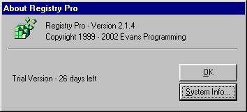 Registry Pro 2.2.6 screenshot
