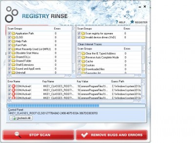 Registry Rinse 2.0 screenshot