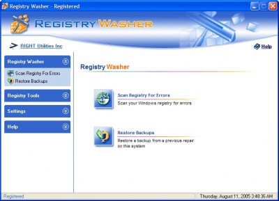 Registry Washer 3.8.1 screenshot Registry Washer 3.8.1 screenshot