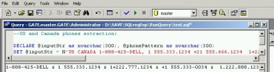 Regular Expressions for MS SQL server 1.51 screenshot