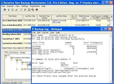 Relative Rev Backup (RRB) 4.2 screenshot