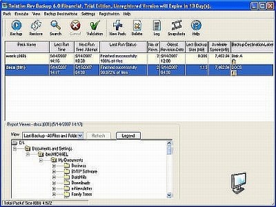 Relative Rev Backup for Workstation 6 screenshot