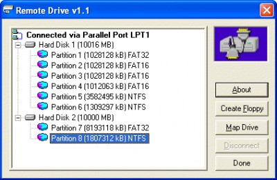 REMOTE DRiVE 1.1 screenshot REMOTE DRiVE 1.1 screenshot