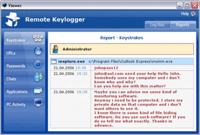 Remote Keylogger 2.7 screenshot