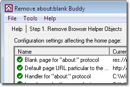 Remove about:blank Buddy 4.97 screenshot Remove about:blank Buddy 4.97 screenshot