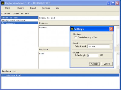 ReplaceAssistant 1.21 screenshot ReplaceAssistant 1.21 screenshot