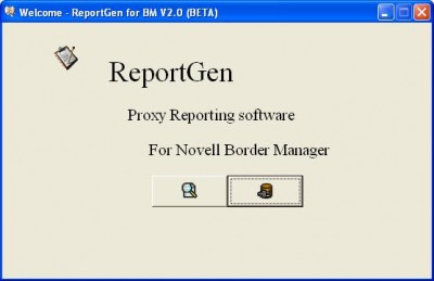 ReportGen for Novell BorderManager 2.0 screenshot