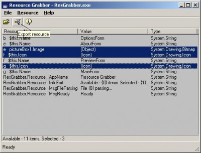 ResGrabber 1.0.0.0 screenshot ResGrabber 1.0.0.0 screenshot