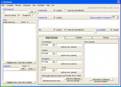 Reviewer 1.0 screenshot