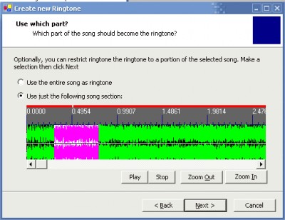 RingtoneExpress (for Windows Mobile) 2.2 screenshot