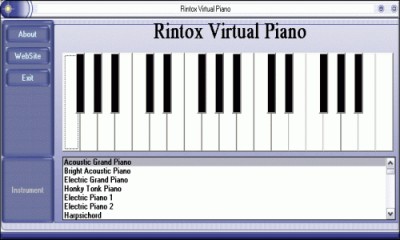 Rintox Virtual Piano 1.00 screenshot Rintox Virtual Piano 1.00 screenshot