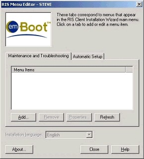 RIS Menu Editor v2.0 2.0 screenshot RIS Menu Editor v2.0 2.0 screenshot