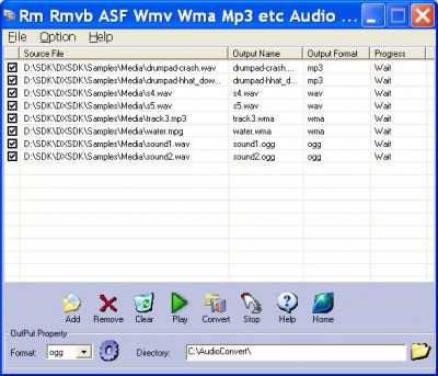 Rm Rmvb ASF Wmv Wma Mp3 Audio Converter 2.28 screenshot