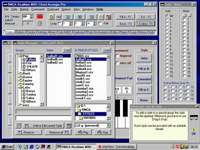 RMCA Realtime MIDI Chord Arranger Pro 4.2 screenshot RMCA Realtime MIDI Chord Arranger Pro 4.2 screenshot