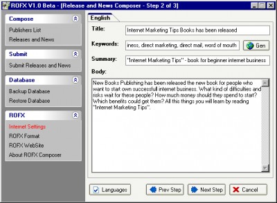 ROFX Composer 1.1.1.8 screenshot