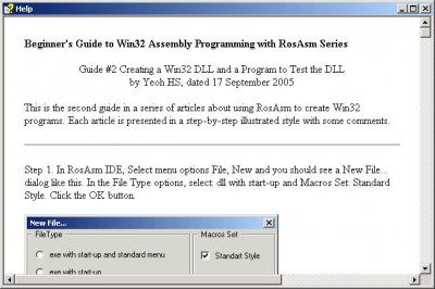 RosAsm Guide #2 1.0 screenshot RosAsm Guide #2 1.0 screenshot