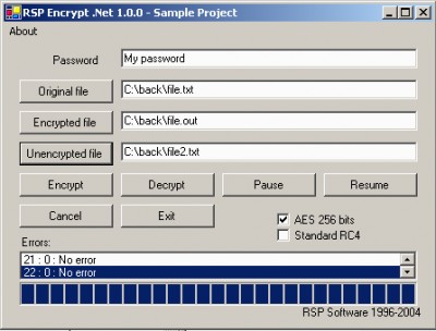 RSP Encrypt .Net 1.0.0 screenshot