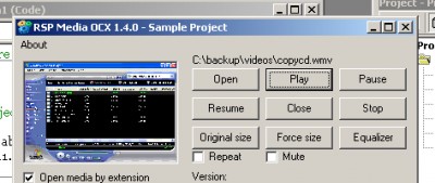 RSP Media OCX 1.5.0 screenshot RSP Media OCX 1.5.0 screenshot