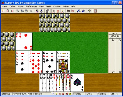 Play Canasta Free Online  Computer on Free Download  Play Rummy 500 Against An Online Opponent Or Against