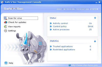Safe n Sec Plus Antivirus 2.0.1610 screenshot Safe n Sec Plus Antivirus 2.0.1610 screenshot
