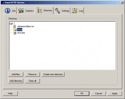 Sami HTTP Server 2.0.0 screenshot Sami HTTP Server 2.0.0 screenshot