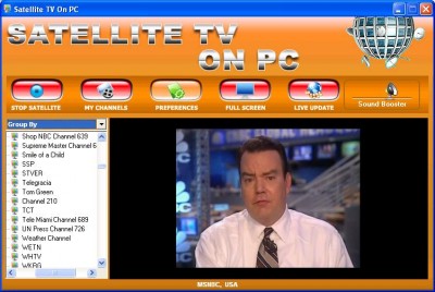 Satellite TV On PC 2007 screenshot