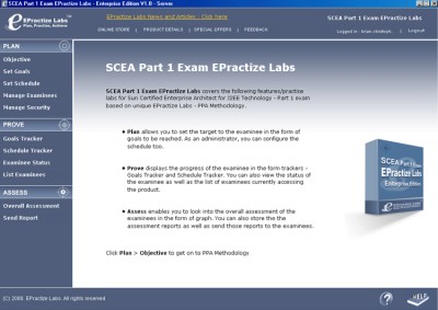 SCEA Part 2 & 3  Exam EPractize Labs Enterprise screenshot