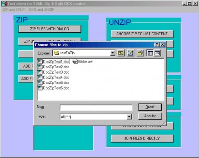 SCML Zip & Split OCX 1.0 screenshot SCML Zip & Split OCX 1.0 screenshot