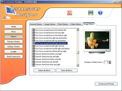 Screensaver Designer 1.0 screenshot Screensaver Designer 1.0 screenshot