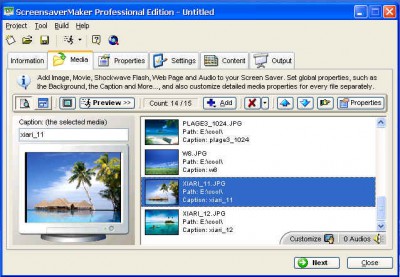 Screensaver DIY 2.4 screenshot Screensaver DIY 2.4 screenshot