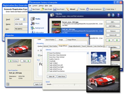 Screensaver Factory 4 Pro 4.2 screenshot