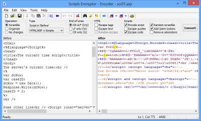 Scripts Encryptor (ScrEnc) 3.0.2.1 screenshot