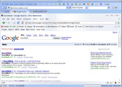 SecretWeb 5.2a screenshot