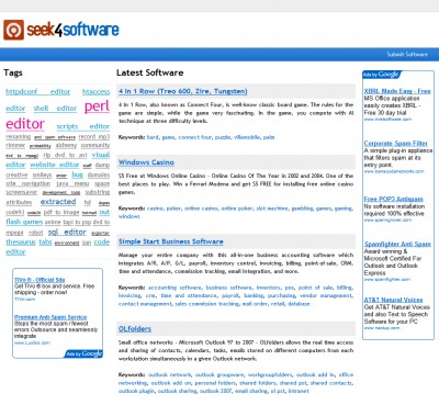 Seek4Software 1.0 screenshot